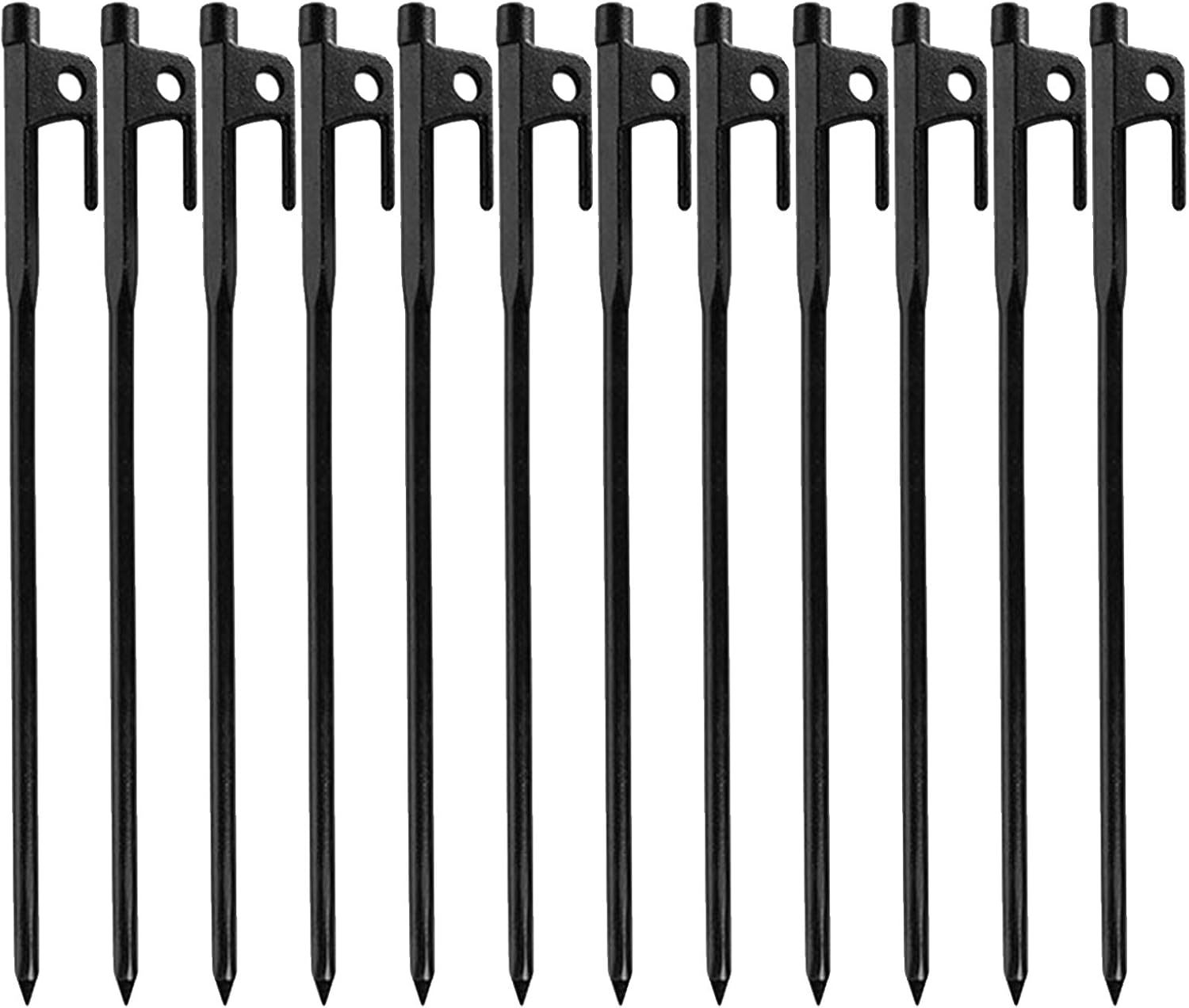 12 Pack Burly Heavy Duty High Strength Steel Forged Steel Camping Tent Pegs - $31.94