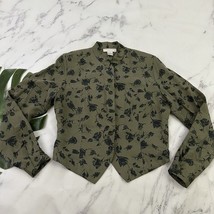 Doncaster Womens Vintage Cropped Blazer Jacket Size 12 Gray Floral Western - $29.69