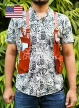 Leather Anti-Theft Hidden Underarm Strap Wallet Shoulder Pouch Holster P... - $767.49 MXN