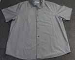 TOMMY BAHAMA The Coconut Point Casual Shirt Gray Black Check Men&#39;s Size ... - $22.71