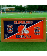 Cleveland Browns NFL Football Framed License Plate Clock Dawg Pound 13 x 7 - £22.34 GBP