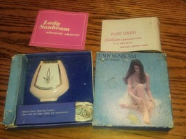 Vintage Lady Sunbeam Womens Electric LS4D Pink Razor Shaver 1960s Works! Box - £15.17 GBP