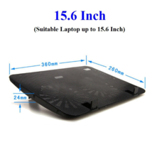 Laptop Cooling Pad / Cooler with USB and Dual Fans - 15.6&quot; - £32.16 GBP
