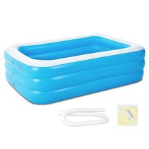 Inflatable Swimming Pools Family Swim Play Center Pool Blow up Kiddie Pool fo... - £56.18 GBP