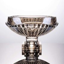 interoknack Modern Crystal Glass Pedestal Fruit Bowl, Elegant Cut Glass ... - $3,308.75 MXN