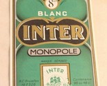 Vintage Vinaigre Dalcool Blanc Inter Monopole label - $4.94