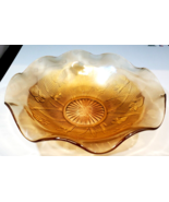 Vintage Jeannette Iris Herringbone Marigold Depression Carnival Glass 11... - £31.60 GBP