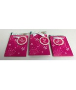 Set Of 3 Pink Girly Gift Card Holder Bag &quot;Just For You&quot; - £4.71 GBP