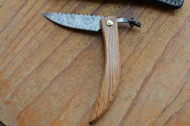 damascus custom made beautiful folding knife From The Eagle Collection S2699 - £31.64 GBP