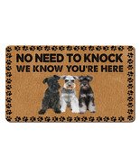 Funny Miniature Schnauzer Dog Doormat No Need To Knock Mat Gift For Dogs... - £30.92 GBP