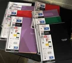 (9) Five Star Wire Bound Notebook 1 Subject 100 Sheets College Ruled 11”... - $627.23 MXN