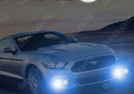 Blue LED Halo Fog lamps Driving light Kit for 2015 2016 2017 Ford Mustang - $118.88