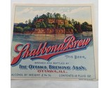 Shabbona Brew The Ottawa Brewing Beer Label 4 1/2&quot; X 4&quot; - $31.67