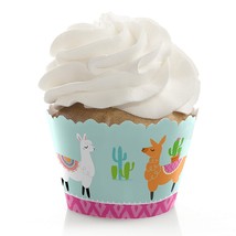 Whole Llama Fun - Llama Fiesta Baby Shower Or Birthday Party Cupcake D - £17.57 GBP
