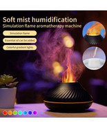 New Volcanic Flame Aroma Diffuser Essential Oil Lamp 130ml USB Portable Air Humi - £20.81 GBP