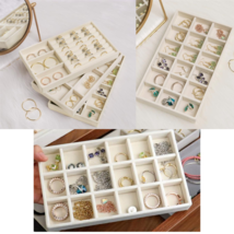 Jewelry Organizer Velvet Trays - Jewelry Tray for Rings, Necklaces and Beads - £15.94 GBP