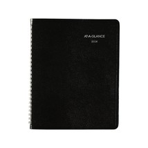 2024 AT-A-GLANCE DayMinder 7&quot; x 8.75&quot; Weekly Planner Black (G535-00-24) - £32.76 GBP