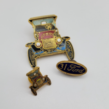 Vintage Ford Model T Enamel Lapel Pins Set 31 Ford Classic Car Rare Coll... - $24.74