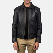 LE Inferno Black Leather Jacket  - £108.85 GBP+