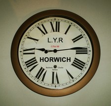 LYR Lancashire &amp; Yorkshire Railway Vintage Style Clock, Horwich Station Clock - £47.98 GBP