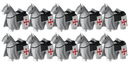 Templar Warhorse Military Order Custom Minifigure Toys - £3.87 GBP+