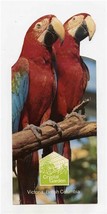 Crystal Garden Die Cut Brochure Victoria British Columbia Parrots  - £14.35 GBP