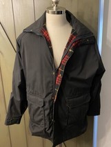 Woolrich Jacket Wool Plaid Lined Black Coat - Made in USA - Vintage Chor... - $64.34