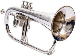 Sai Musical Flugel Horn, 3 Valve, Bb Nickel, With Hard Case, And Professionals. - £170.43 GBP