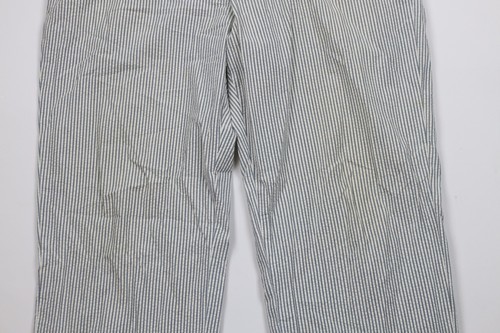 Vintage 90s J Crew Mens 38x36 Pinstriped Seersucker Wide Leg Chino Pants Cotton Item image 3