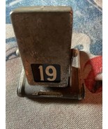 Vintage Cool Metal Flip Calendar era 1940s - $39.60