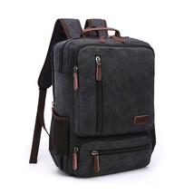 Vintage Canvas Backpack Men Large Capacity Travel Shoulder Bag High Quality Fash - £69.60 GBP