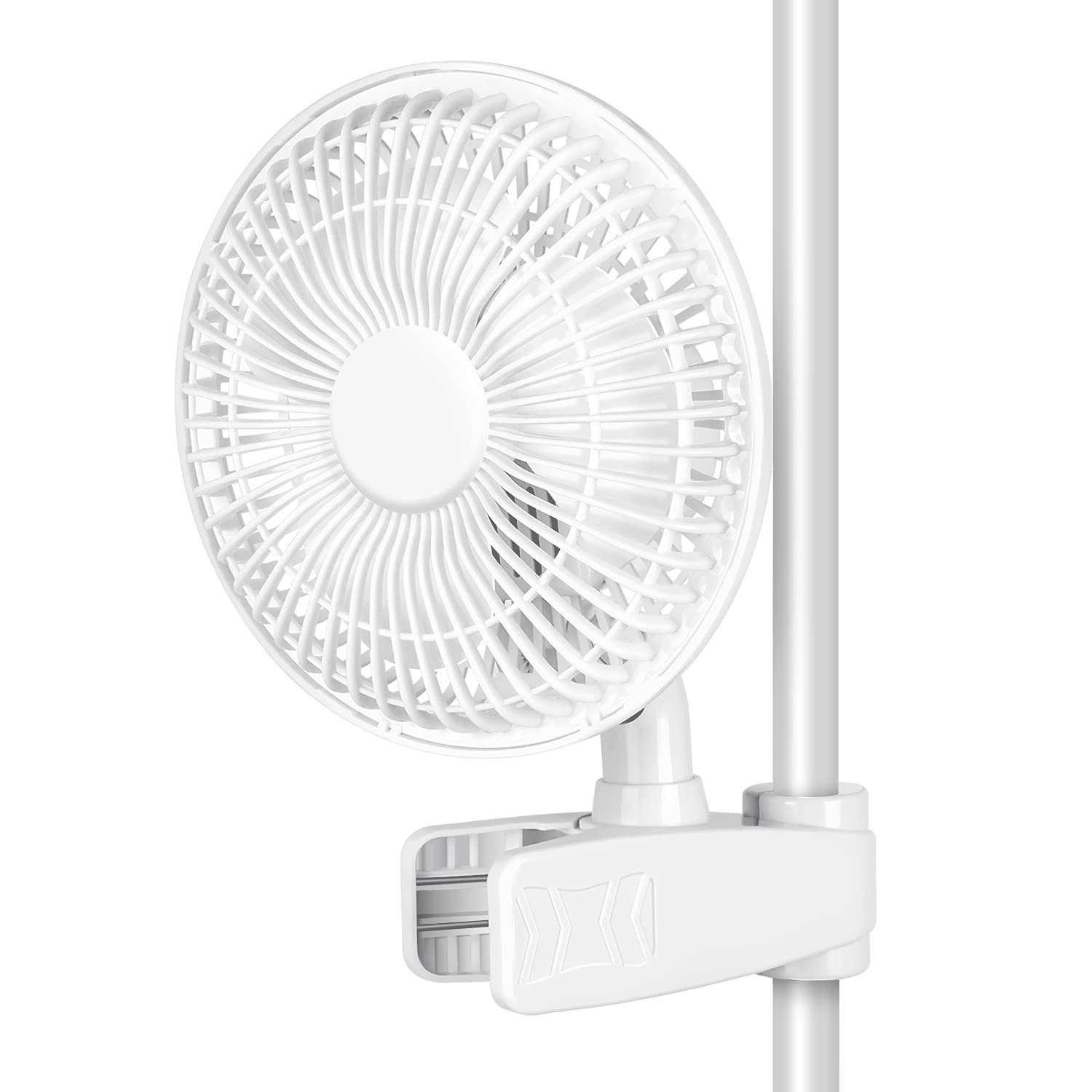 Clip Fan Light Weight, Manually Adjustable 90 Angles, Speeds Control, 63 Inch Co