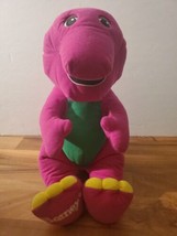 Vintage Barney Playskool Talking Plush Dinosaur Tested WORKS 1992-1996 Lyons  - $30.84