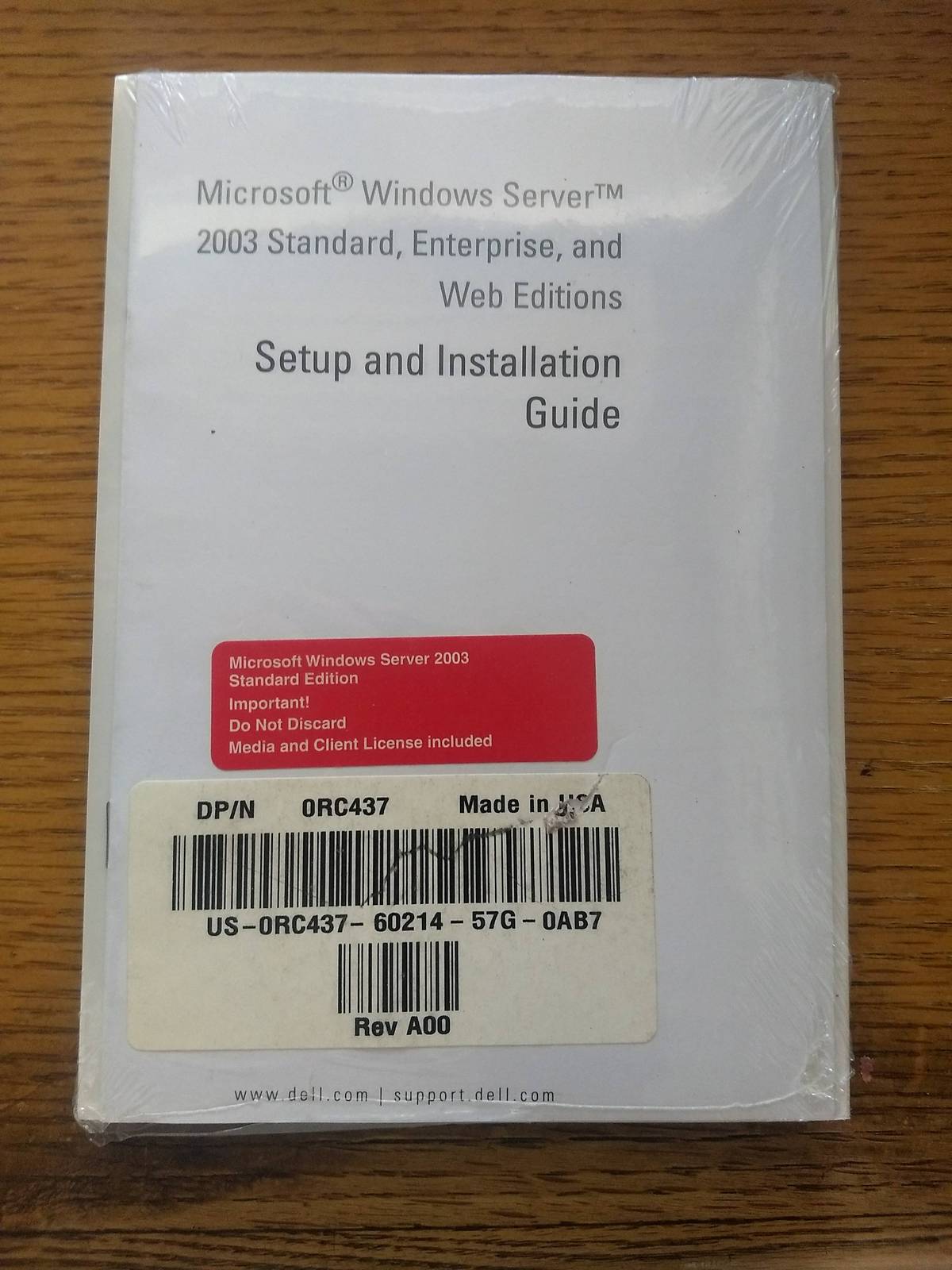 Microsoft Windows 2003 Server Standard Edition 5 CALs w/Key BRAND NEW SEALED  - £39.34 GBP