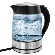 MegaChef 1.8 L Liter Stainless Steel Glass Electric Tea Kettle Drip Free... - £35.98 GBP