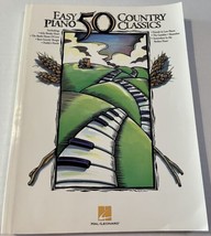 Easy Piano 50 Country Classics By Hal Leonard Billy Joel Garth Brooks &amp; More! - £11.01 GBP