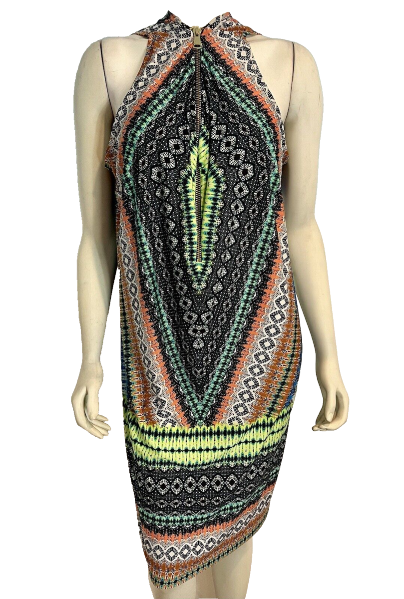 MSK Women White, Blk, Orange, Blue, Green Sleeveless V Neck Knit Dress 3X - $23.74