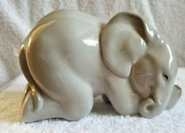 Vintage USSR Kneeling Sleeping ELEPHANT Figurine LOMONOSOV Imperial Porc... - £23.97 GBP
