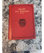 antique 1897 Ricordi Puccini Die Boheme Opera Vocal Score HC - €18,64 EUR