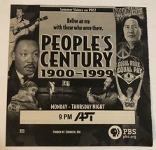 1999 APT People’s Century 1900-1999 Print Ad Martin Luther King Jr Elvis... - $5.93