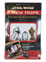Star Wars A New Hope Read-Along Play Pack w/ Cassette Sealed 1997 Book 3... - $6.90