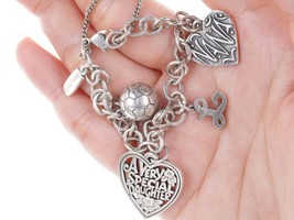 James Avery Sterling Charm Bracelet with charms - £165.58 GBP