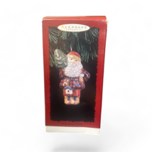 VTG 1996 Hallmark Keepsakes Pressed Tin ‘Woodland Santa’ - $9.49