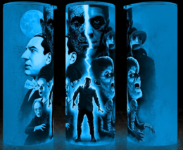 Glow in the Dark Frankenstein Movie Monsters Universal Cup Mug Tumbler 20oz - £18.45 GBP