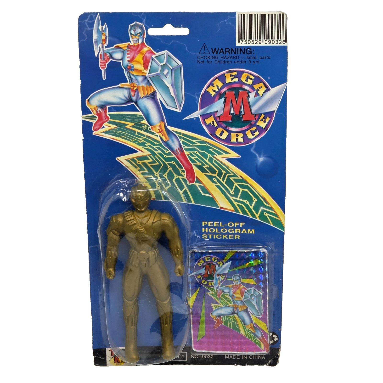 VINTAGE TOY KIDZ MEGA FORCE ACTION FIGURE W/ HOLOGRAM STICKER SEALED - $65.55