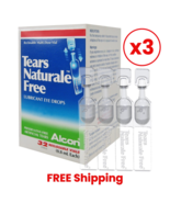 3 X ALCON TEARS NATURALE FREE 32 Vial 0.8ml LUBRICANT EYE DROPS RELIEVER - $68.26