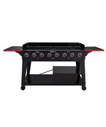 Royal Gourmet 8-Burner Event Propane Gas Grill 2 Folding Side Tables in ... - $362.60