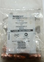 Nibco Press System Male Adapter Wrot Copper 9030600PC Leak Detection - £17.32 GBP