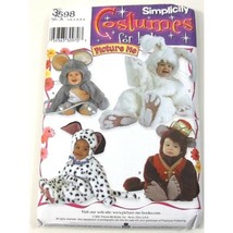 Simplicity 3598 Costumes Mouse Monkey Toddler Size 6 Months to 4 Sewing Pattern - £8.67 GBP