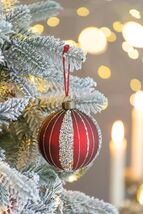 D3.9&quot; Glass Christmas Ball Ornaments | 6-Pc Tree &amp; Holiday Set - $58.99